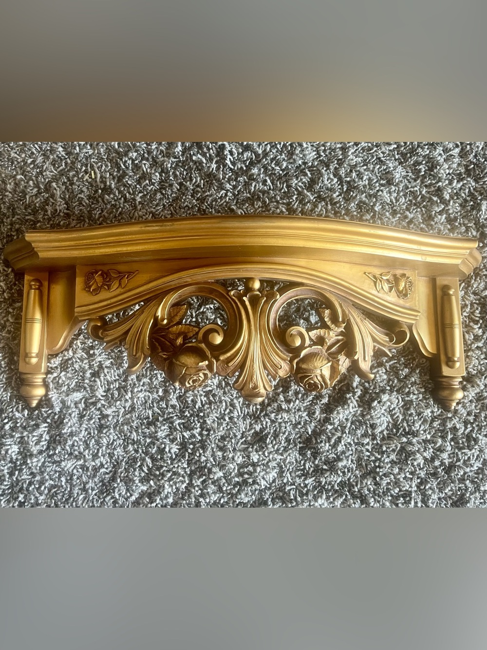 Gold Ornate Vintage Floating Shelf